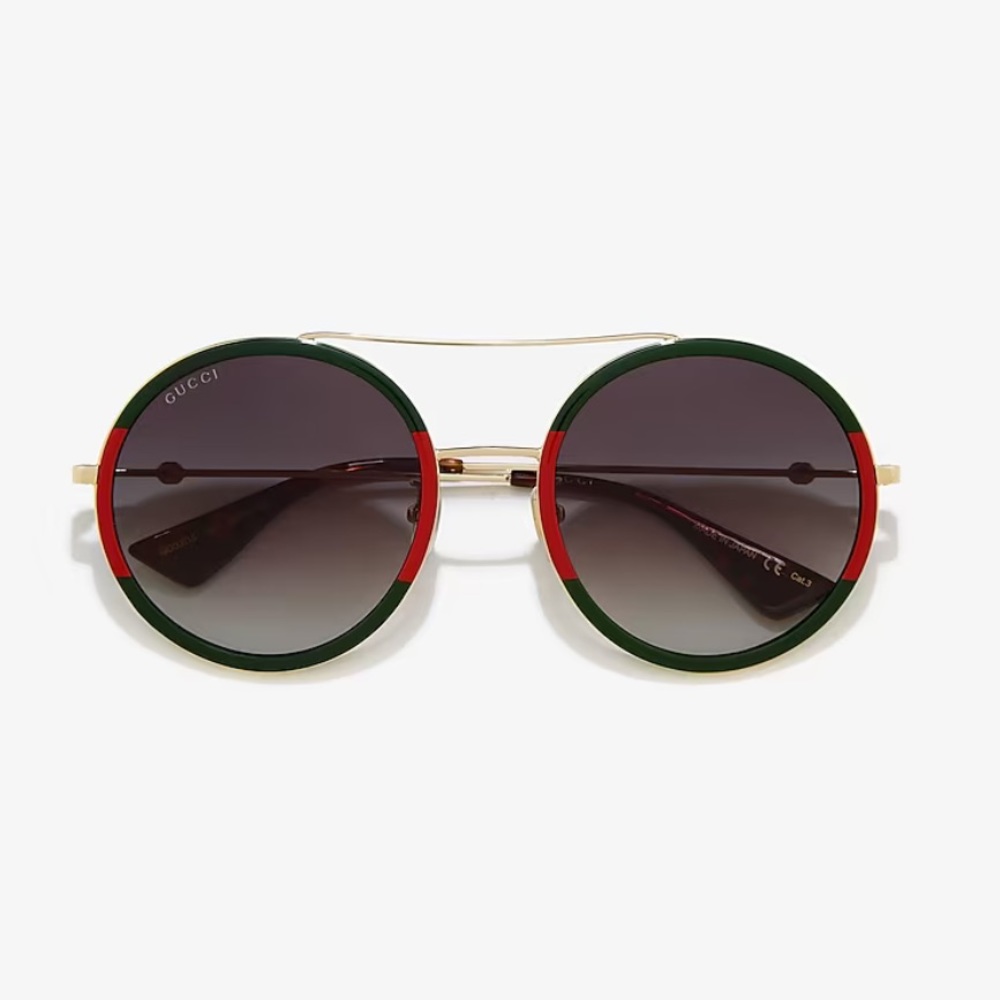 Authentic Gucci Wide-High Bridge Fit Sunglasses